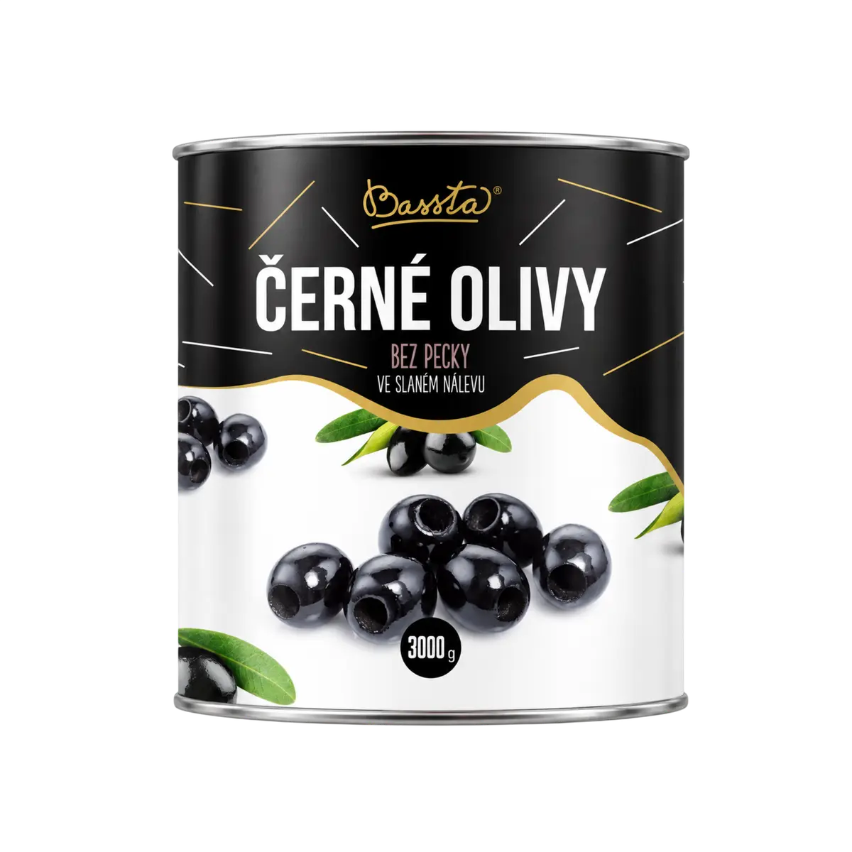 Bassta Olivy černé bez pecky