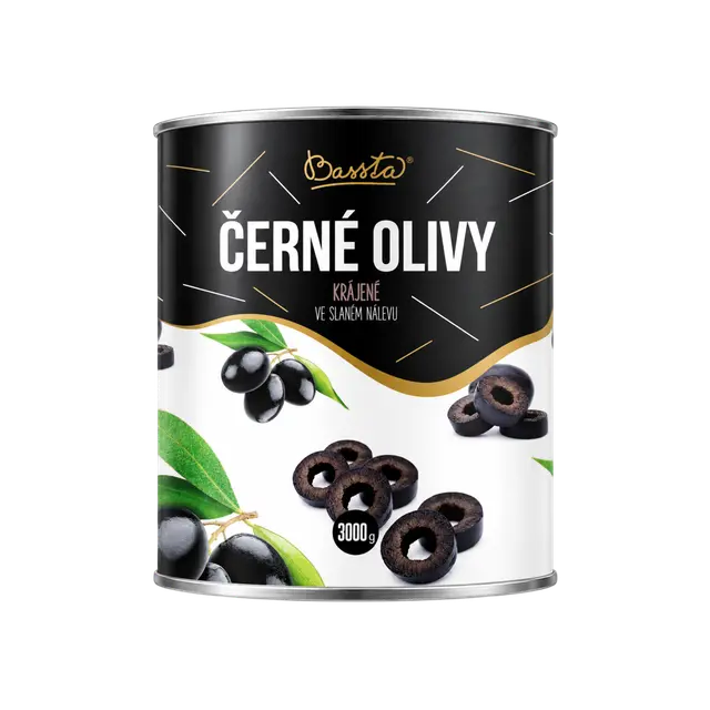 Bassta Olivy černé krájené