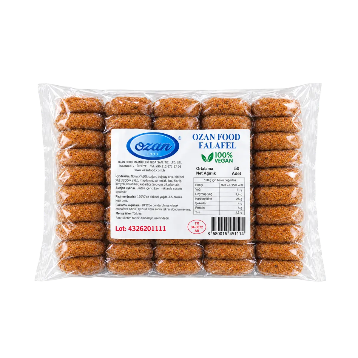 Ozan Food Falafel balení