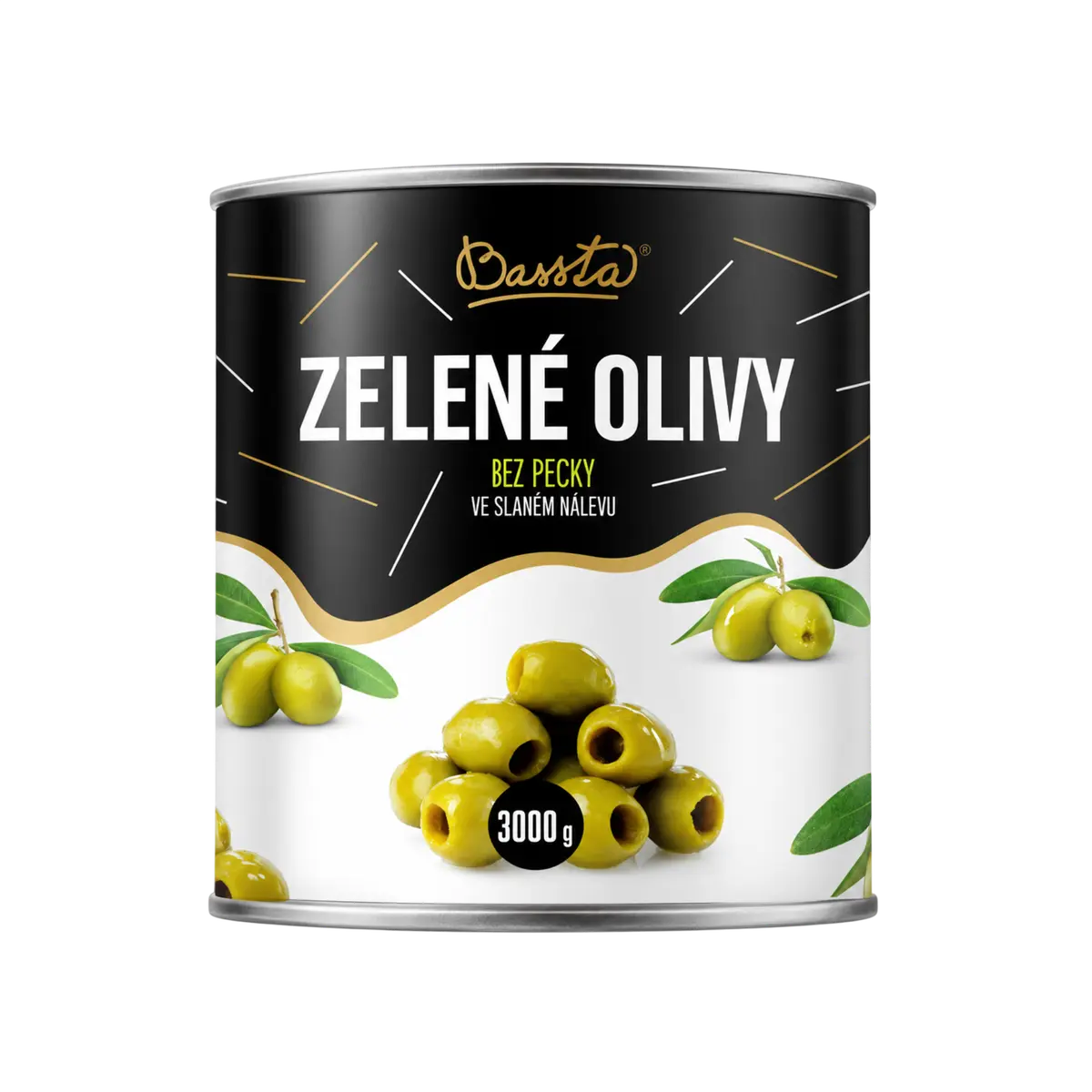 Bassta Olivy zelené bez pecky