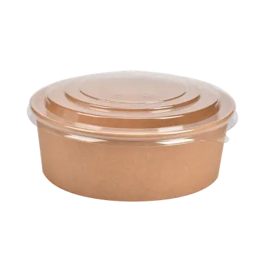Ozy Kraft box kulatý s víčkem 1 300 ml