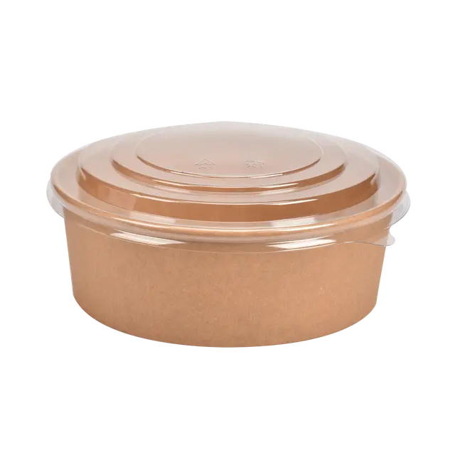 Ozy Kraft box kulatý s víčkem 1 300 ml